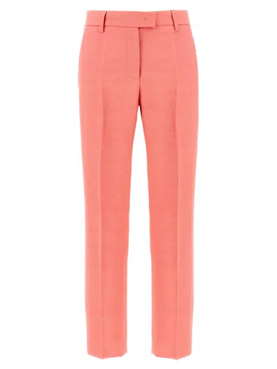 Alberto Biani Trousers Back Pocket Belt Loops Side Pockets In Pink