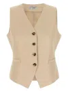 Alberto Biani Linen Viscose Vest