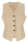Alberto Biani Linen Viscose Vest