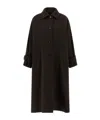 Alberto Biani Long Collared Coat With Side Pockets And Sleeves In Black