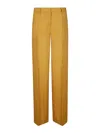 Alberto Biani Classic Palazzo Trousers In Yellow