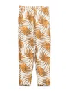 Alberto Biani Beige Silk Trousers In Brown