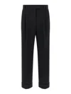 Alberto Biani Tailored Trousers With Cuffed Hem And Pleats In Green