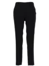 Alberto Biani Tapered Tailored Trousers In Black
