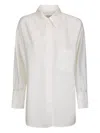 Alberto Biani Patch-pocket Buttoned-up Shirt In White