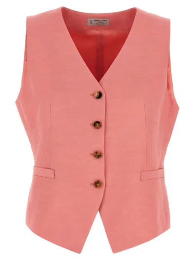 Alberto Biani Pink Linen Viscose Vest