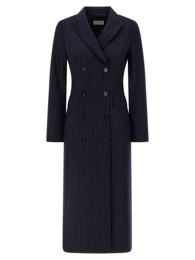 ALBERTO BIANI PINSTRIPE COAT