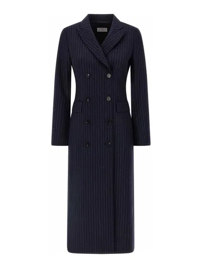 ALBERTO BIANI PINSTRIPE COAT
