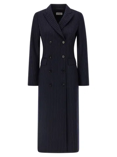 ALBERTO BIANI PINSTRIPE COAT