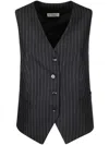 ALBERTO BIANI PINSTRIPE-PATTERN WAISTCOAT