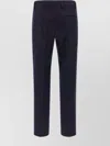 Alberto Biani Pinstripe Trousers With Belt Loops And Pocket In Black