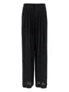 Alberto Biani Black Pleat Pants In Black