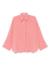 Shop Alberto Biani Pointed-collar Shirt In Pink