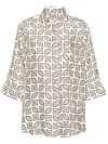 ALBERTO BIANI PRINTED SILK SHIRT