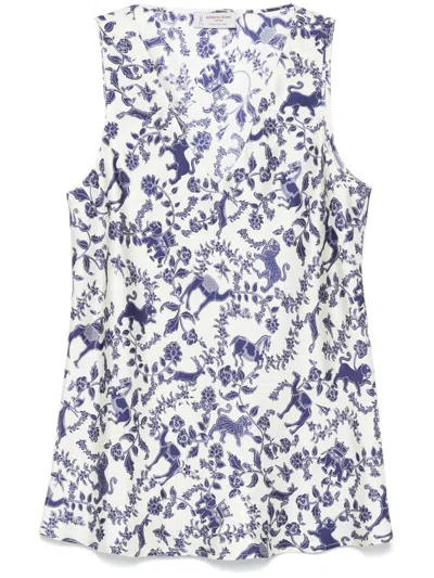 ALBERTO BIANI ALBERTO BIANI PRINTED SILK TOP