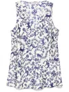 Alberto Biani Printed Tank Top In Beige