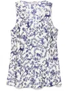 Alberto Biani Printed Tank Top In Beige