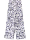 Alberto Biani Blue Printed Trousers