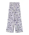 Alberto Biani Printed Silk Trousers In White