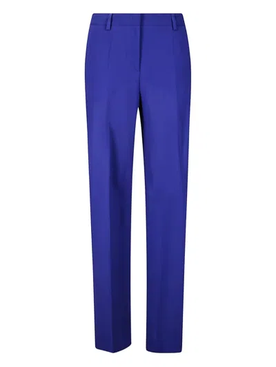 Alberto Biani Royal Blue Tailored Trousers In Onion