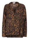 Alberto Biani Zebra Shirt In Multi