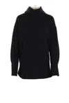 Alberto Biani High-neck Jumper In Black