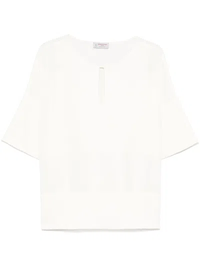 Alberto Biani Shirts Ivory In White
