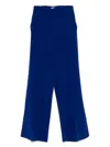 Alberto Biani Cady Elasticated Trousers In Blau