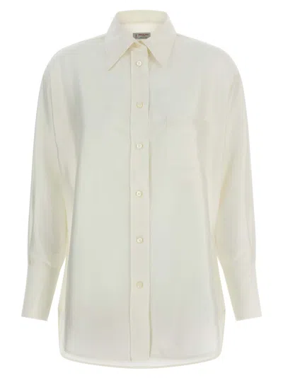 Alberto Biani Silk Shirt In White