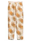 Alberto Biani Beige Silk Trousers