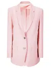 Alberto Biani Single-breasted Blazer Jacket In Pink