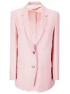 Alberto Biani Single-breasted Blazer Jacket In Pink