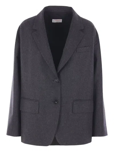 ALBERTO BIANI SINGLE-BREASTED WOOL BLAZER