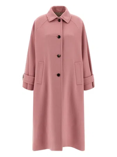 ALBERTO BIANI SINGLE-BREASTED WOOL COAT