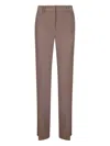 Alberto Biani Slash-pocket Trousers In Brown