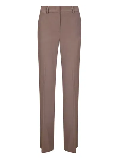 Alberto Biani Slash-pocket Trousers In Brown