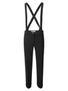 Alberto Biani Straight Leg Suspender Trousers In Black