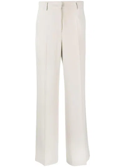 Alberto Biani Straight-leg Tailored Trousers In Beige