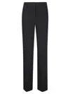 Alberto Biani Straight Leg Trousers With Regular Waist In Blue