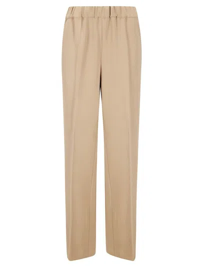 ALBERTO BIANI STRAIGHT LEG TROUSERS WITH SLIT HEM