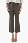 Alberto Biani Stretch Virgin Wool Chinos Pants In Brown