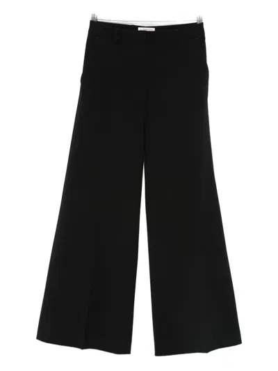 Alberto Biani Stretch Wool Pants In Black