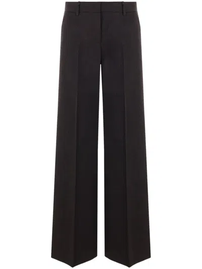 Alberto Biani Stretch Wool Pants In Black