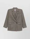 Alberto Biani Tailored Blazer With Notch Lapels And Pockets In Multi