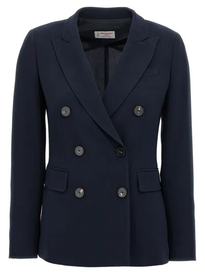 ALBERTO BIANI ALBERTO BIANI TAILORED DOUBLE-BREASTED BLAZER WITH NOTCHED LAPEL