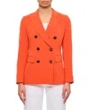Alberto Biani Double-breasted Jacket In Orange