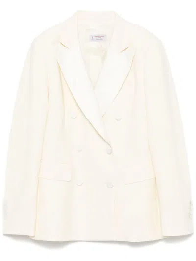 Alberto Biani Textured Blazer In White