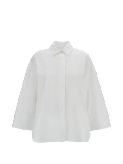 Alberto Biani Three-quarter-sleeve Shirt In White