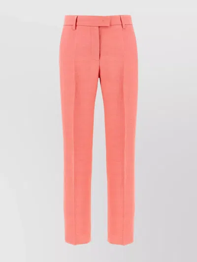 Alberto Biani Trousers Back Pocket Belt Loops Side Pockets In Pink