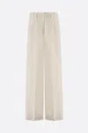 Alberto Biani Wide-leg Tailored Trousers In Beige